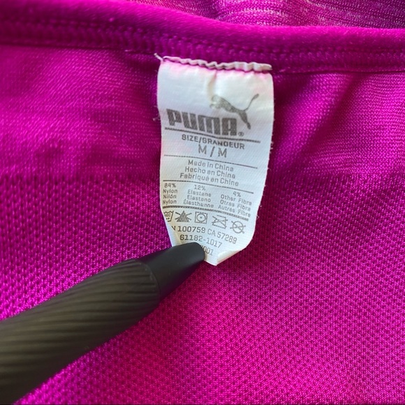 Puma racerback sports bra size M seamless padded - Picture 6 of 12